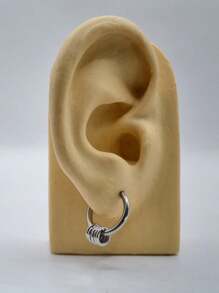 Men's Earrings - Silver - View 4