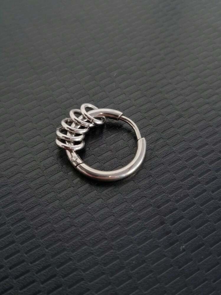 Men's Earrings - Bạc - Xem 1