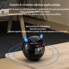 Devil Bocina Bluetooth Con Reloj Despertador Digital - Negro - Ver 4