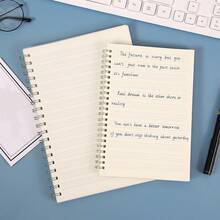 1 Pieza Cuaderno Espiral Portátil Grueso Con 80 Hojas - transparente - Ver 7