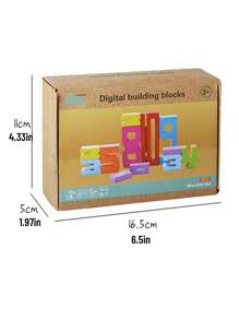 兒童數字認知積木,早期教育數位學習積木數學教具 - 彩色 - 查看 5