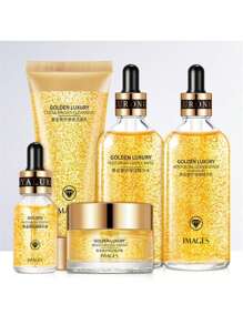 5 Piece Set Gold Essential Moisturizing Hydrating Set - 1 - Gold - View 1