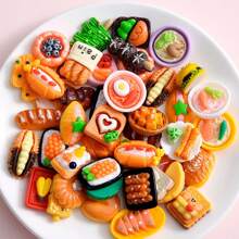 10pcs/set Random Styles Creative Simulated Food Kitchen Toys - Multicolor - View 1