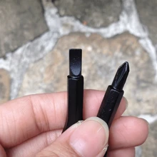 Portable Phillips & Slotted Screwdriver Key Ring Set - Multi-Functional Mini Pocket Repair Tool Gadget for Camping Accessories - Black - View 3