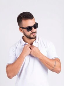 Men Polo Shirts - 白色 - 查看 2
