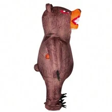 Funny Bear Inflatable Costume Props Blow Up Costume Animal Halloween Costume - Brown - View 2