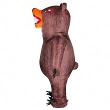 Funny Bear Inflatable Costume Props Blow Up Costume Animal Halloween Costume - Brown - View 3