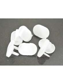 12 piezas de Tapa protector para enchufe contacto eléctrico, Cubiertas Protectores de enchufes, Tapa de enchufe de Seguridad para bebés y niños, color Blanco - Blanco - Ver 6