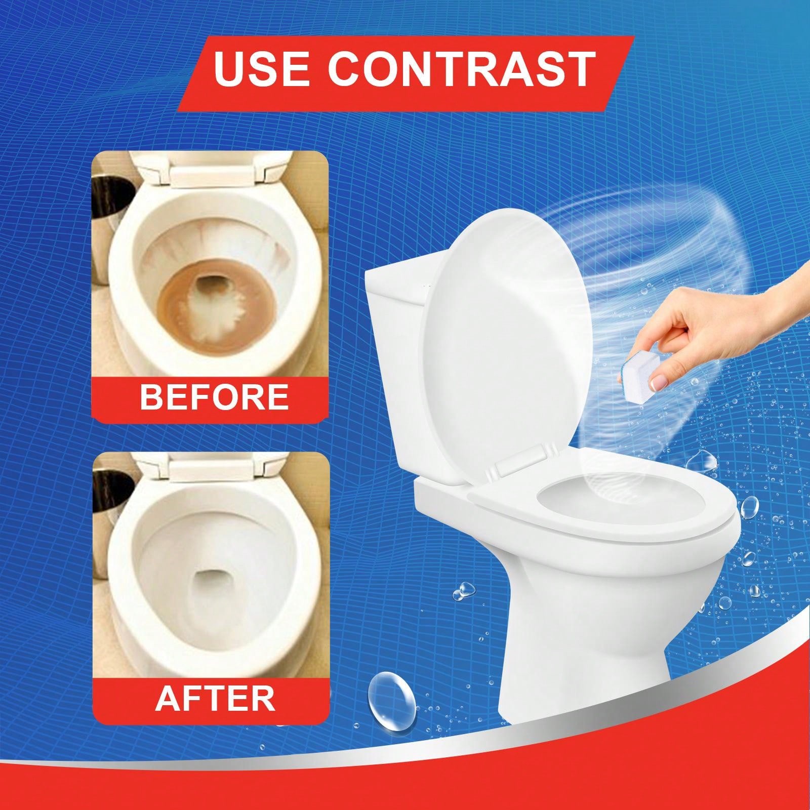 Toilet cleaning tablet Toilet block Deodorizing urine stain Cleaning effervescent tablet sink