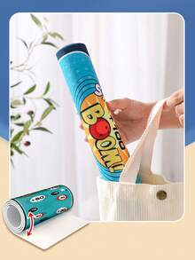 桌面足球遊戲套裝、家人和朋友娛樂遊戲,包括一塊綠色足球場布和三個紅藍足球各 - 綠色 - 查看 4