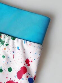 SABOLAY 女性板短褲低腰彩色泳褲海灘衝浪泳衣短褲 - 彩色 - 查看 3