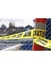 Caution Warning Tape Floor Isolation Site Warning Line (75mm*30m) - Yellow - View 9