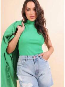 Women Blouses - Màu xanh Bạc hà - Xem 3