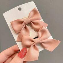 10入組女孩韓式可愛公主蝴蝶結髮夾,適合日常使用 - 彩色 - 查看 9