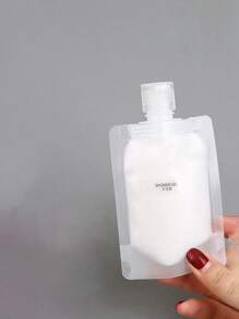 5pcs Portable Travel Liquid Clear Plastic Empty Packaging Bag Refillable Squeeze Pouch Cosmetic Containers For Shampoo Shower Gel Travel Essentials , Travel Organizer For Beach ,Summer Vacation Back To School Travel Accessories Travel Must Haves Holiday School Accessories Supplies Stuff Back To School Supplies - Clear - View 3