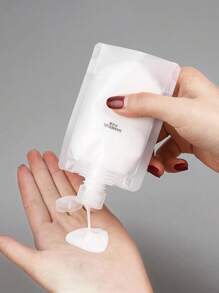 5pcs Portable Travel Liquid Clear Plastic Empty Packaging Bag Refillable Squeeze Pouch Cosmetic Containers For Shampoo Shower Gel Travel Essentials , Travel Organizer For Beach ,Summer Vacation Back To School Travel Accessories Travel Must Haves Holiday School Accessories Supplies Stuff Back To School Supplies - Clear - View 2