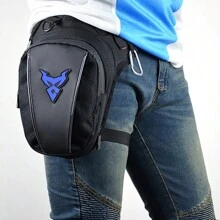 Multifunction Motorcycle Drop Leg Bag Oxford Motorcycle Bag Outdoor Men Casual Waist Bag Fanny Pack Moto & Biker Bags Phone Purse For Travel Work Sport Holiday Essentials Lightweight Anti Theft Going Out Belt Bags Gift For Men, Boyfriend, Husband, Boys - Blue - View 9