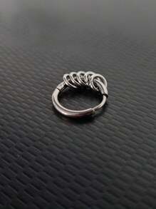 Men's Earrings - Silver - View 2