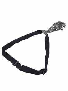 1 Peça Gravata Fina Masculina com Decoração de Pedras de Strass Metálicas, Moda e Ajustável, Adequada para Uso como Anfitrião de Casamento, Gravata Fina Unissex com Pedras de Strass e Metal, Para Festa/Casamento