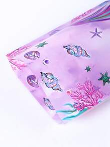 25/50/100个紫色美人鱼礼品袋，礼品包装，DIY包装用品，生日袋，礼品包装用品，包装袋，派对礼品，生日礼物，礼品包装，派对装饰，家居装饰，房间装饰，餐桌装饰，婴儿派对装饰，男孩生日礼物，女孩生日礼物，生日礼物，厨房包装袋，糖果袋，密封袋，美人鱼生日装饰，美人鱼袋 - 彩色 - 查看 5