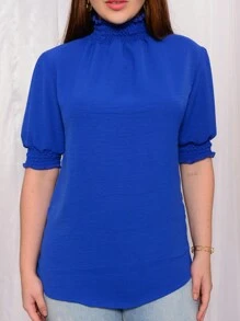 Women Blouses - Màu xanh lam - Xem 4