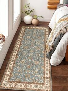 One Piece Style Aisle Hallway Rug, Bohemian Vintage Style Crystal Velvet Print Soft And Comfortable Machine Washable Home Rug For Aisle Stair Entrance Bedside Kitchen Home Decor - Multicolor - View 5