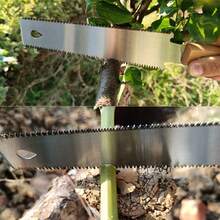 2入組小型木工手鋸,6英寸靈活刀片,雙邊tpi 17/14拉鋸適用於手工藝、愛好、diy、防滑木柄花園修剪鋸,鋒利而輕便的木工工具 - 銀色 - 查看 7