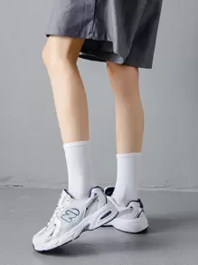 4 Pairs Men's Warm Socks, Sports & Casual Mid-Calf Socks For Spring & Winter - Multicolor - View 4