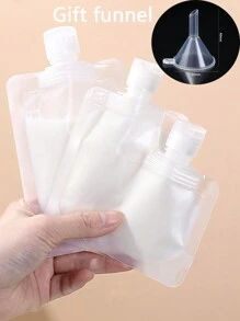 30/50/100ml Cosmetic Liquid Travel Dispenser Bag, Shower Gel/facial Cleanser/body Lotion Packaging Bag, Portable And Convenient