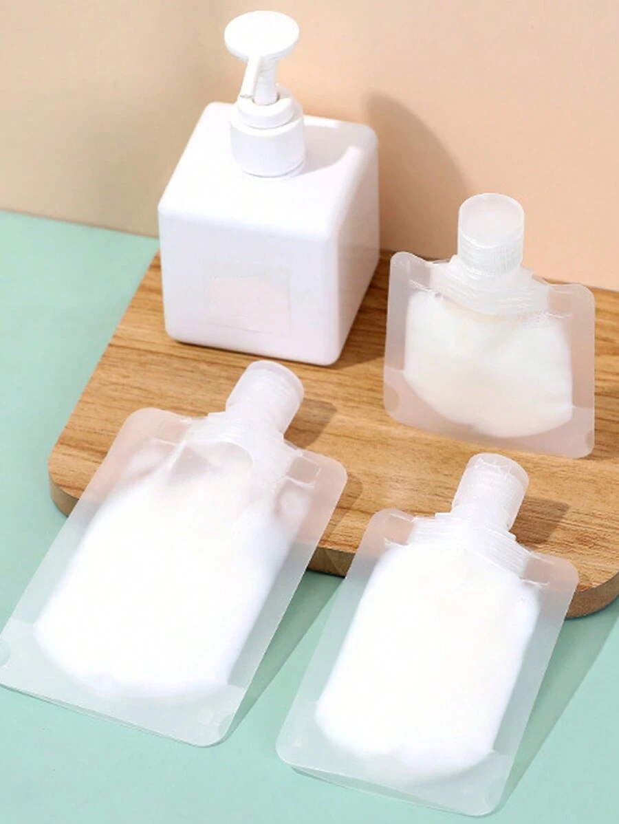 30/50/100ml Cosmetic Liquid Travel Dispenser Bag, Shower Gel/facial Cleanser/body Lotion Packaging Bag, Portable And Convenient