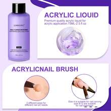 2pcs/1Box 75ml Manicure Crystal Liquid Nail Extension Crystal Powder Solidification Liquid Carving Sticky Drill Liquid - Blue - View 2