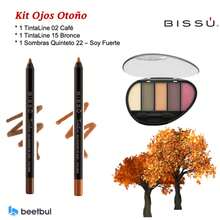 Bissú Kit de Ojos Otoño (1TintaLine Café, 1 TintaLine Bronce, 1 Sombras Quinteto 22 Soy Fuerte) - Multicolor - Ver 1