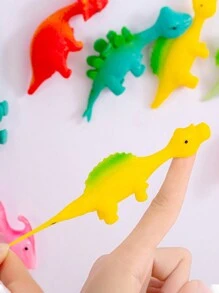 1pack/5pcs Elasticity Sticky Dinosaur Fingers Dart, Decompression Squishy Toy, Multiple Random Styles - Multicolor - View 2