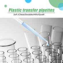 100 件移液管 3 毫升,塑料移液器滴管一次性滴管測量移液器適用於精油香水化妝油漆混合和實驗室 - 白色 - 查看 2