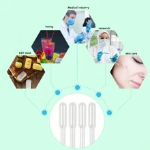 100 件移液管 3 毫升,塑料移液器滴管一次性滴管測量移液器適用於精油香水化妝油漆混合和實驗室 - 白色 - 查看 5