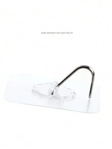 1入潔具/廚具透明貼壁掛勾,不留痕跡,重量承載大,適用於牆面、門等 - 白色 - 查看 8