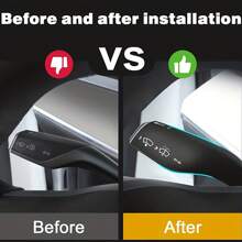 2pcs/set Black Silicone Steering Wheel Cover For Tesla Model 3 Model Y, Full Protection Gear Shift Knob Cover, Tesla Accessories - Black - View 2