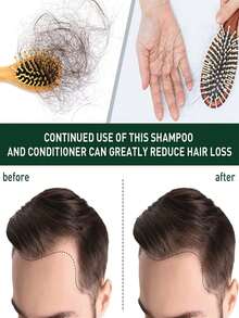 Champú de jengibre revitalizante: shampoo fortalecedor de cabello con ingredientes naturales, sebryl shampoo, shampoo con tinte, shampoo kaba - Marrón - Ver 6