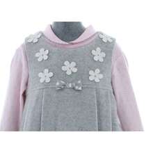 Vestido para Niña Gris 3229 Tallas 1 a 5 Años - Gris - Ver 4