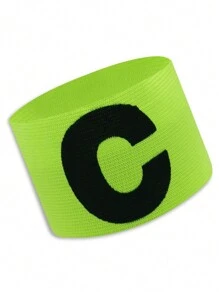 1 件运动比赛队长长袖臂章，带 C 标志、安全识别贴、防滑钩环、圣诞节 - 綠色 - 查看 2