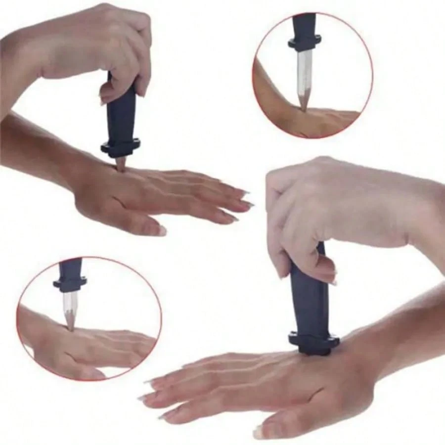 Couteau Trick à Lame Rétractable - Faux Couteau Pour Tours De Magie, Blagues, 18 Cm - 14
