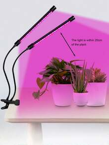 1 件 Usb 供電 Led 植物生長燈條,帶夾子,9w-27w,多種顏色和尺寸可供選擇,全光譜智能植物生長燈,適用於室內花卉和蔬菜 - 彩色 - 查看 3