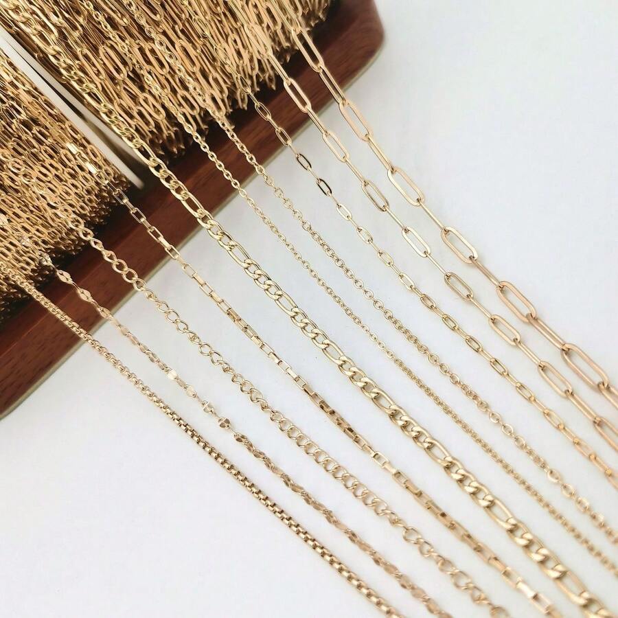 304不銹鋼扁線o形鏈鈦鋼鏈,適用於diy項鍊、手鍊、眼鏡掛鏈、珠寶首飾製作