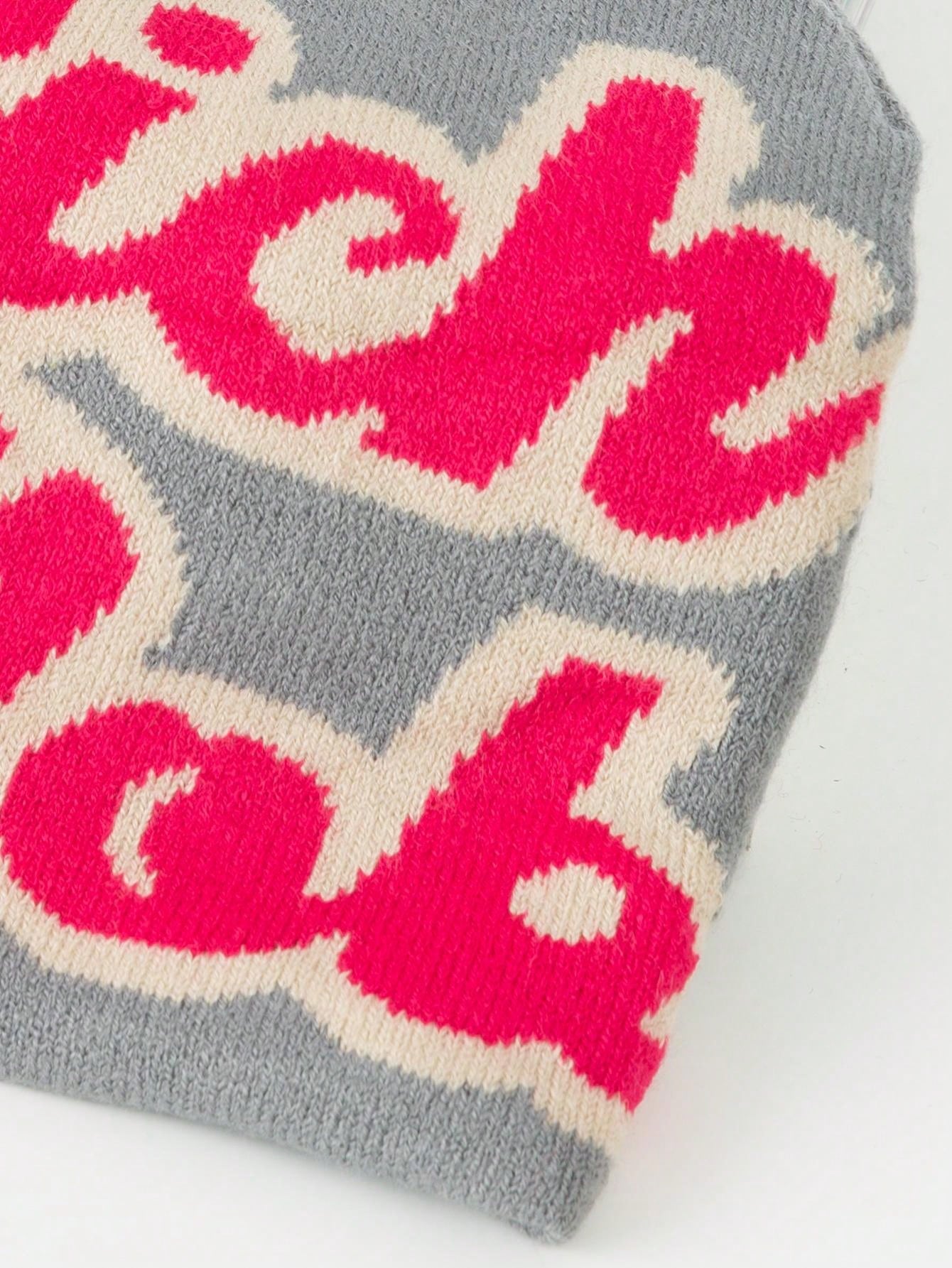 1pc Men's Simple Letter Jacquard Y2k Beanie Hat, Streetwear Style, Couples Hat SHEIN USA