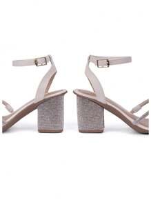 Domidona Women Heeled Sandals - 米色 - 查看 7
