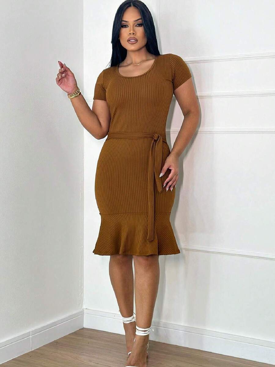 Women Dresses - 銅色 - 查看 1
