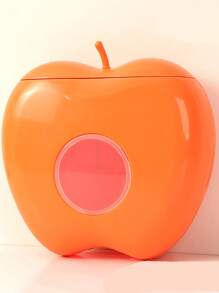 1pc Apple Shaped Cling Film Storage Box, Punch-free - Orange - View 10