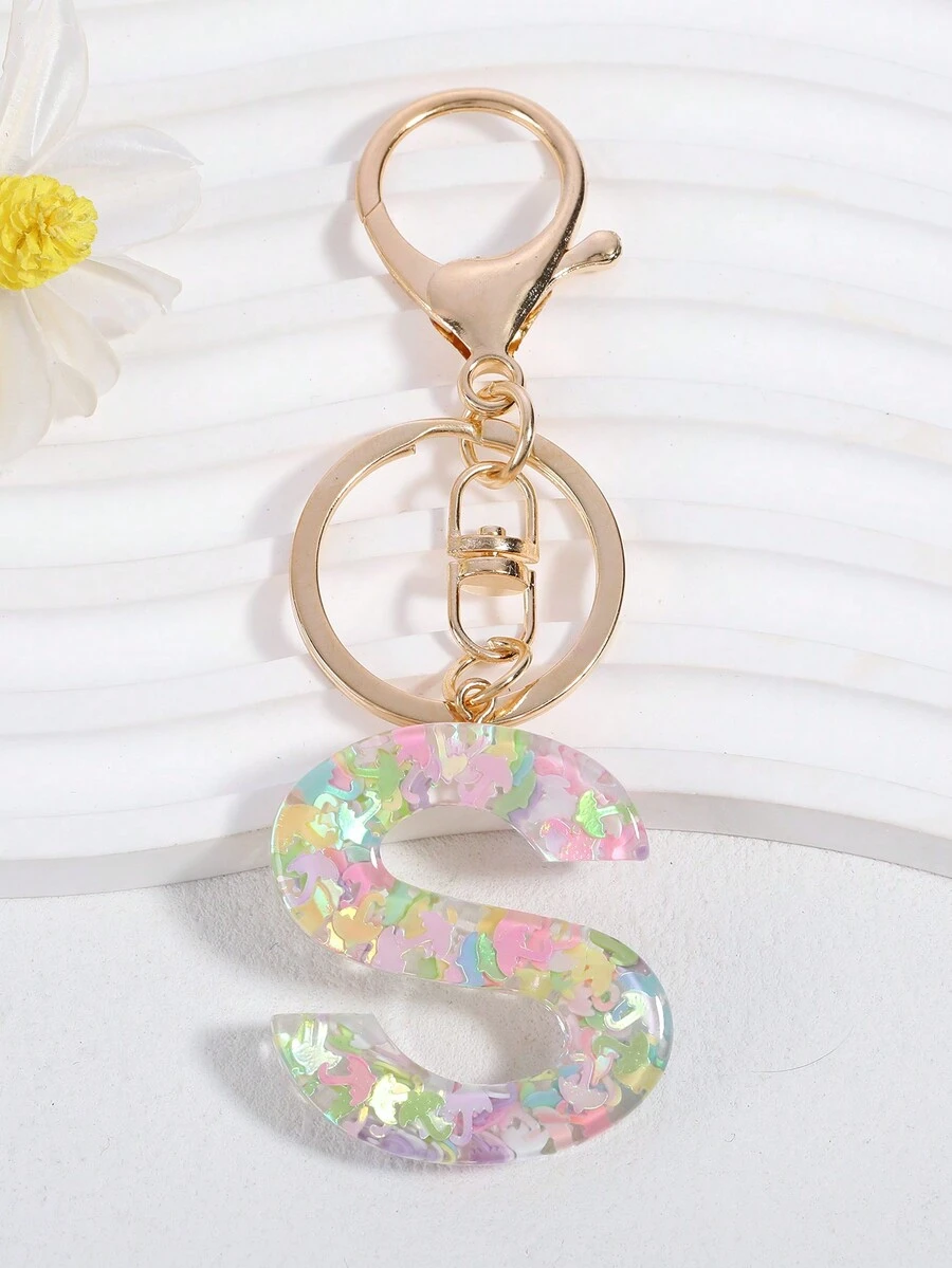 1pc Women's Glitter Crystal Silicone Umbrella Shaped Keychain With ...