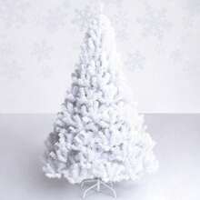 5Ft Artificial PVC Christmas Tree With Stand Holiday Season Indoor Outdoor White Christmas Decorations Home Christmas Gifts Christmas Decor - 5FT - View 9