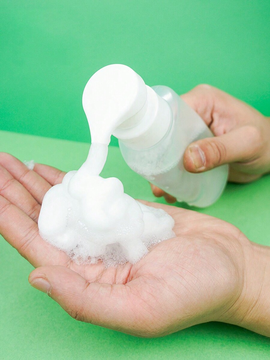 1pc 180ml Squeezable Foaming Bottle With No.1 And No.2 Cold Wave Lotion